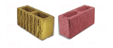 Blocos de concreto coloridos Split e Stone